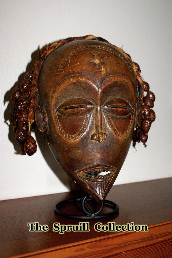 Dan Mask Ivory Coast Sculpture by Everett Spruill