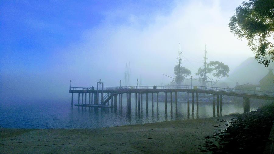 Dana Point Harbor When The Fog Rolls In Photograph by J R Yates