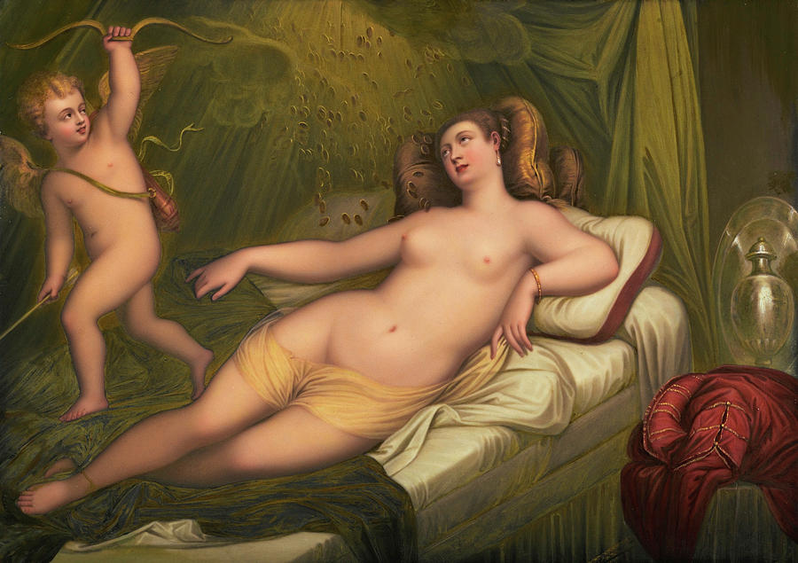 Danae after Titian Painting by Henry Bone