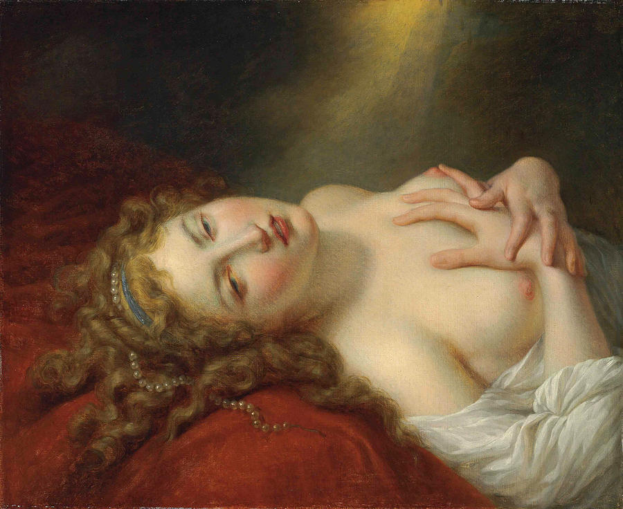 Danae Painting by Jean-Baptiste Regnault