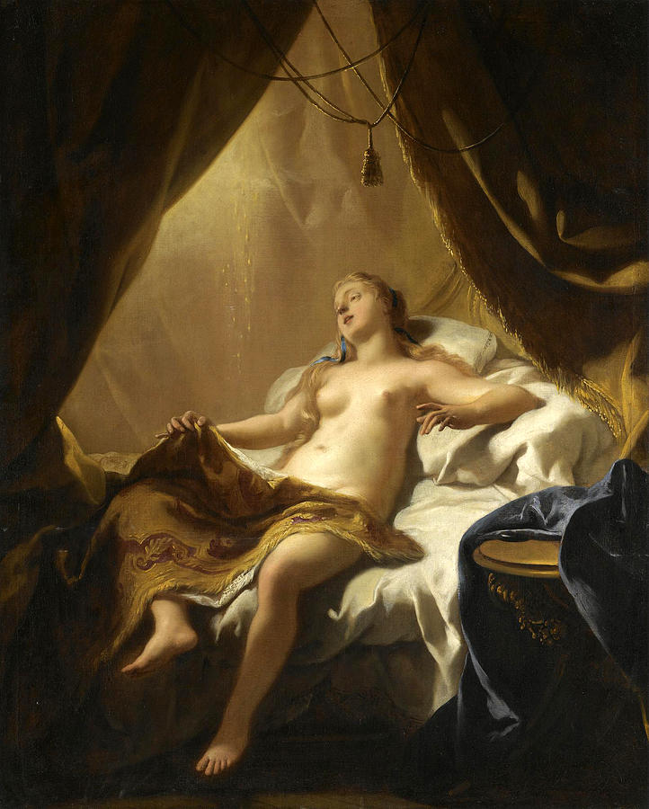 Danae Painting by Jean-Francois Detroy