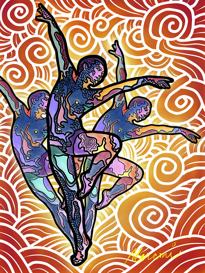Dance 2016 Digital Art by Marconi Calindas
