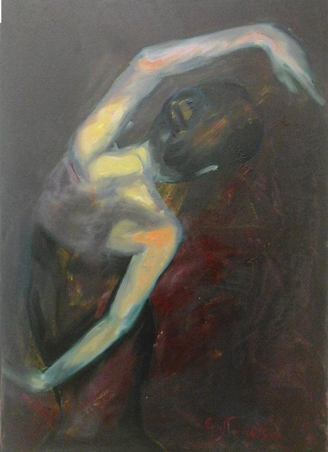 Woman Painting - Dance 25 for sale by Evi Panteleon
