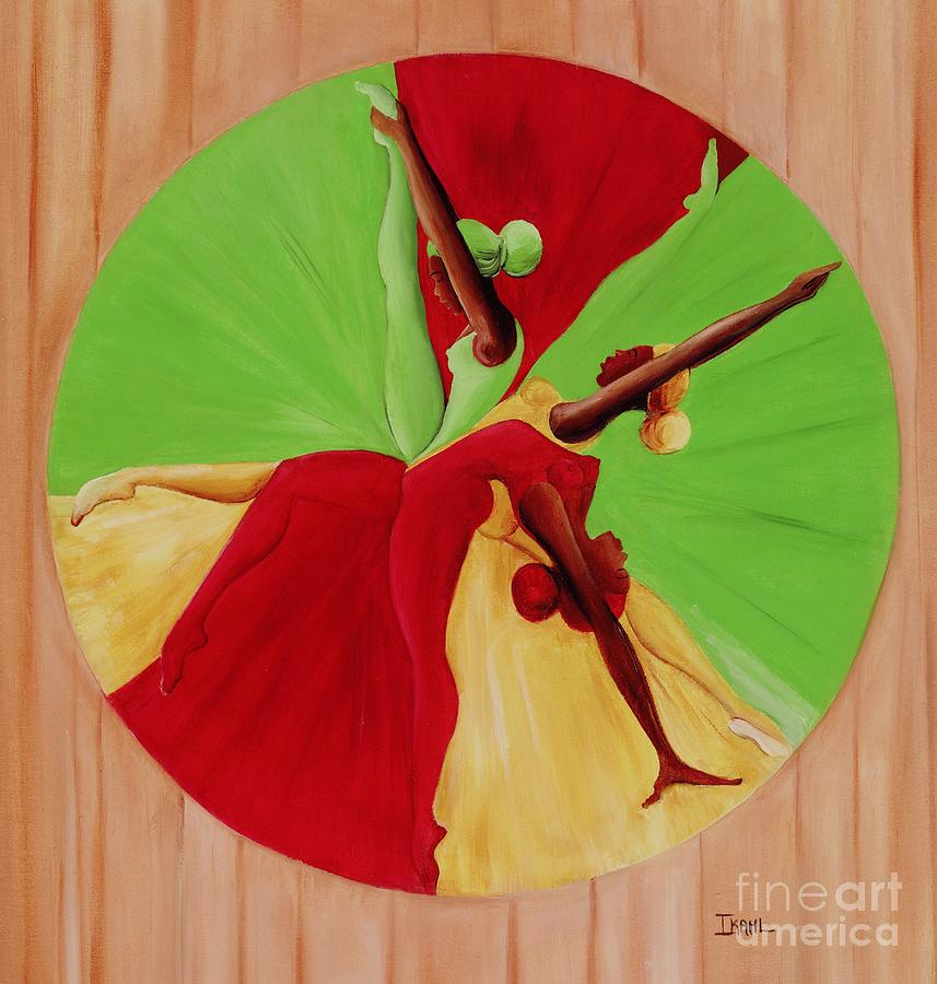 Dance Circle Painting by Ikahl Beckford