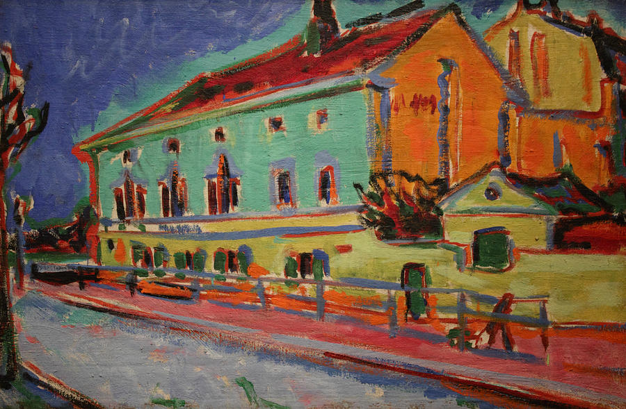Dance Hall Bellevue Painting by Ernst Ludwig Kirchner