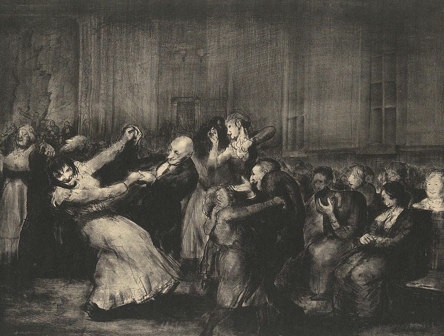 Dance in a Madhouse Relief by George Bellows