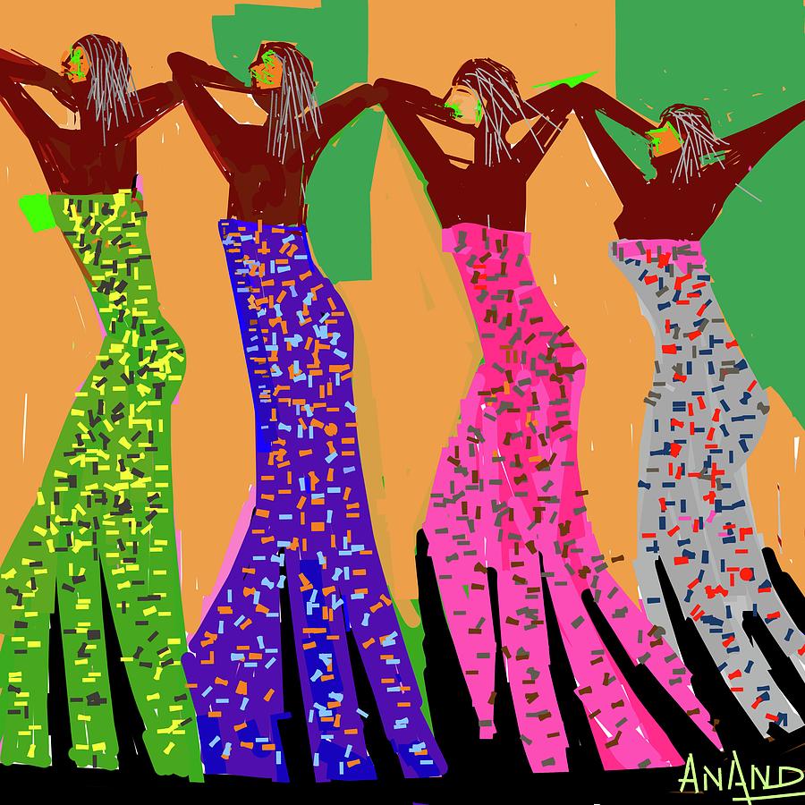Dance In Colors-4 Digital Art by Anand Swaroop Manchiraju