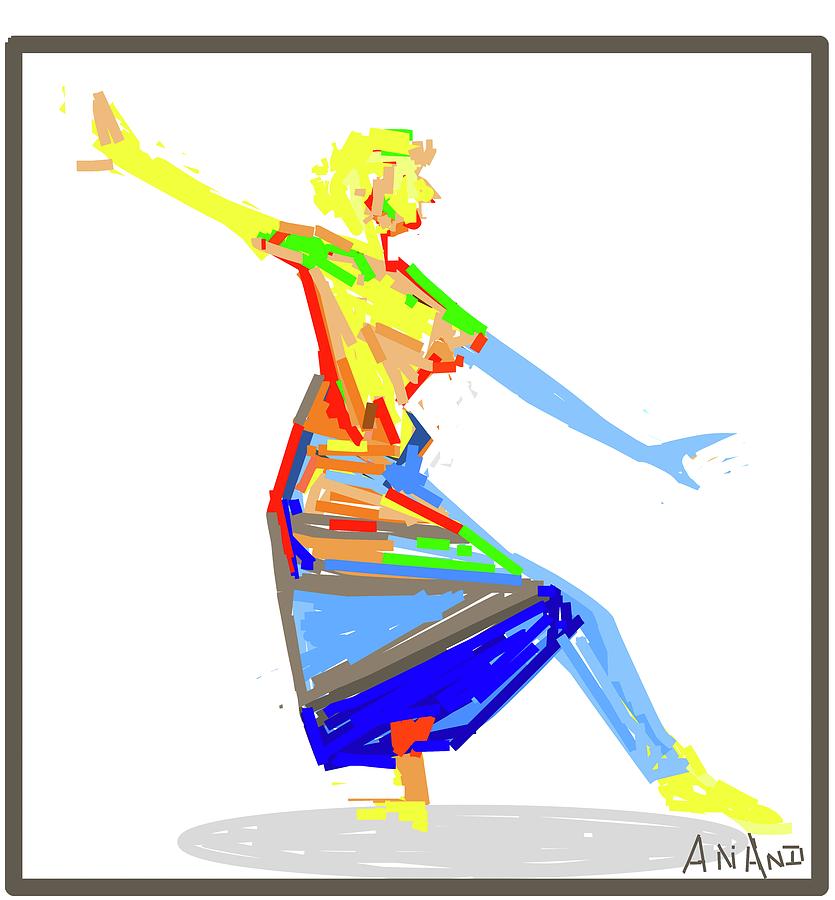 Dance In Colors-5 Digital Art by Anand Swaroop Manchiraju