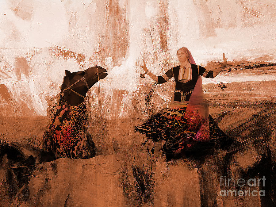 Dance in the desert Painting by Gull G