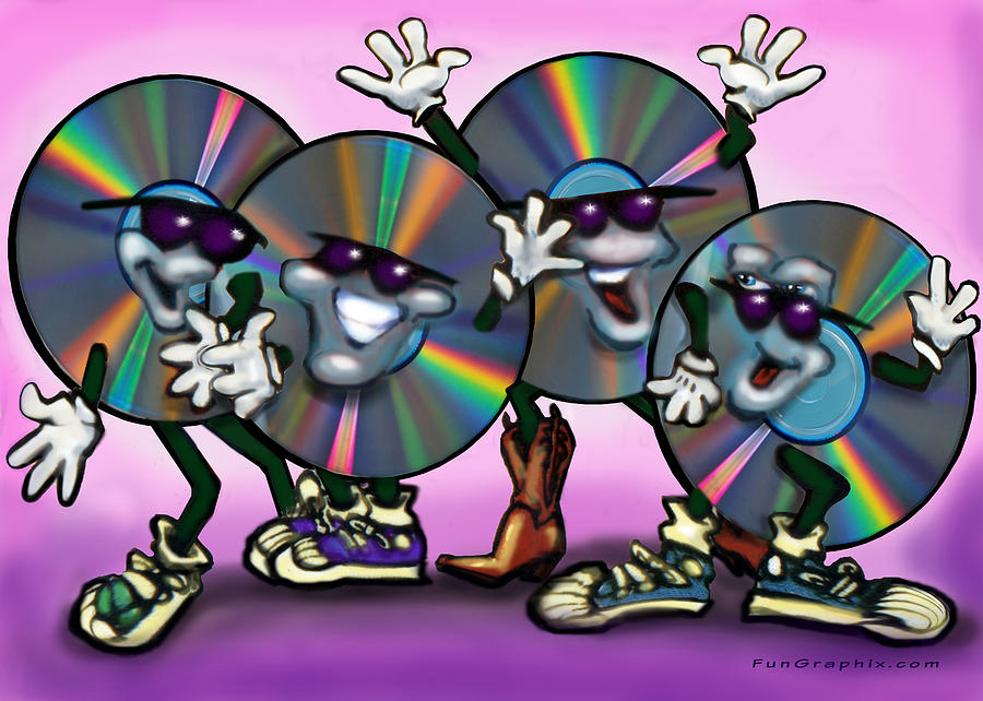 Dance Music Greeting Card by Kevin Middleton