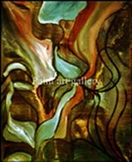 Abstract Painting - Dance night by Lecca