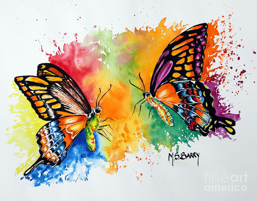 Dance of the Butterflies Painting by Maria Barry