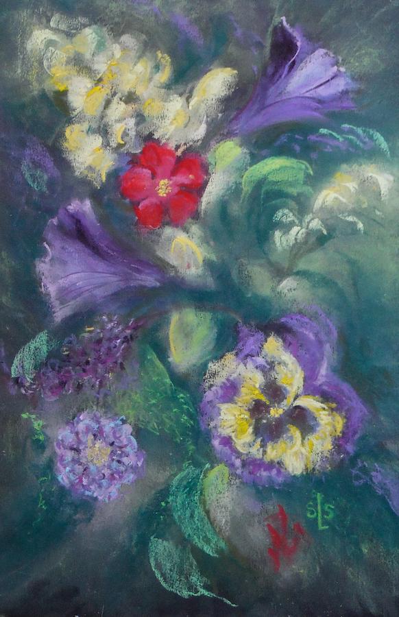Dance of the Flowers Pastel by Sandra Lee Scott