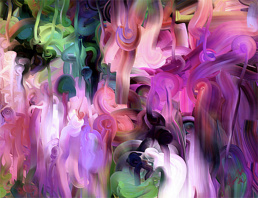 Abstracts Digital Art - Dance of the Lolly Pop by Terry R Hamilton