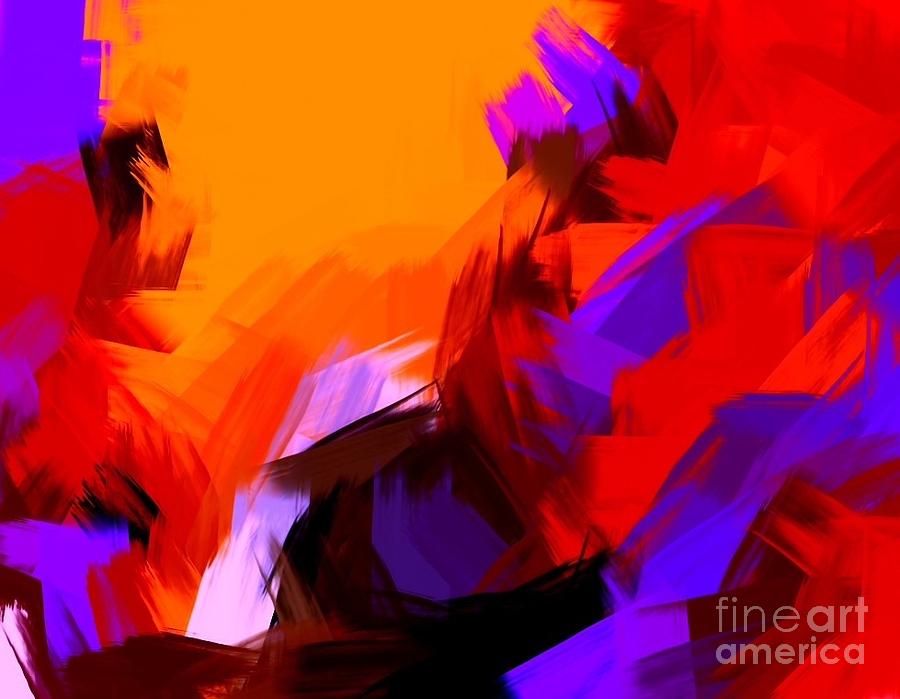 Abstract Painting - Dance Of The Paint Bruch 2 by ElsaDe Paintings
