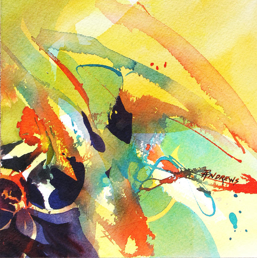Abstract Painting - Dance by Rae Andrews