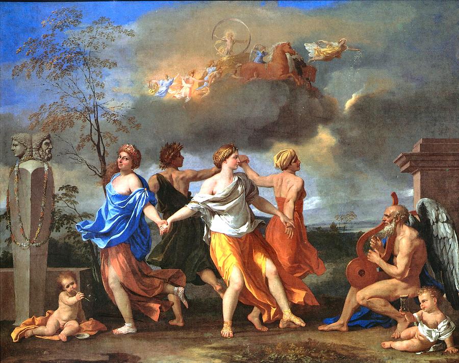 Dance to the Music of Time  Painting by Nicolas Poussin