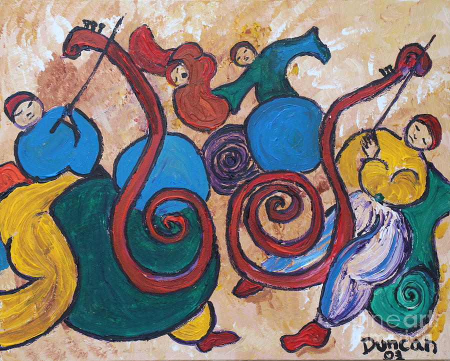 Dance To The Music Painting by Stefan Duncan