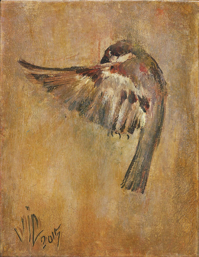 Bird Painting - Dance by Vali Irina Ciobanu