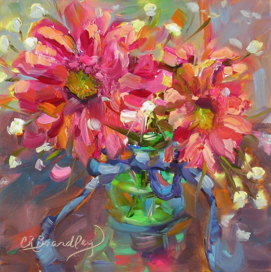 Dance with Daisies Painting by Chris Brandley