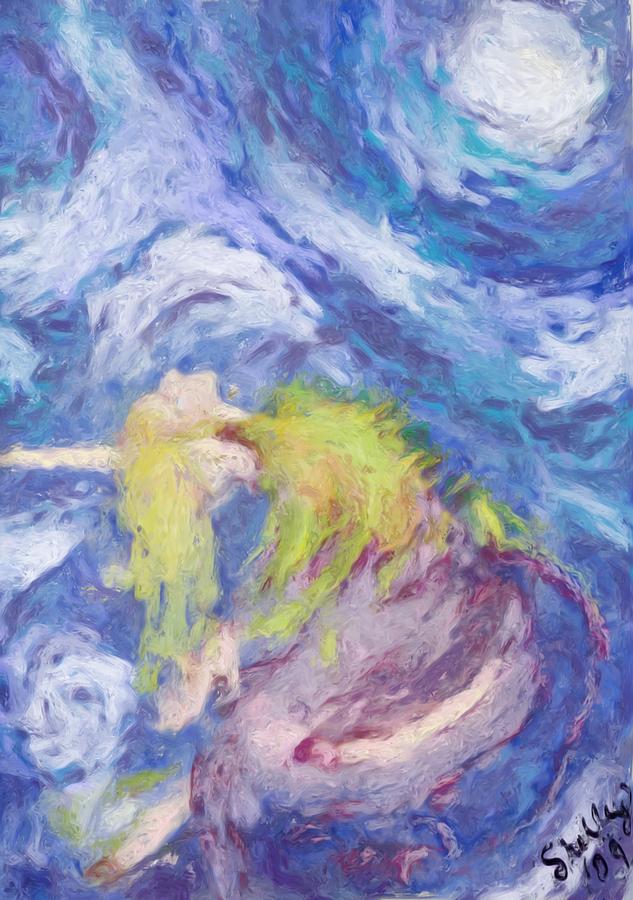 Dance with the Moon Painting by Shelley Bain