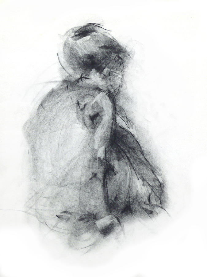 Abstract Drawing - Dancer - tender by Christopher Williams