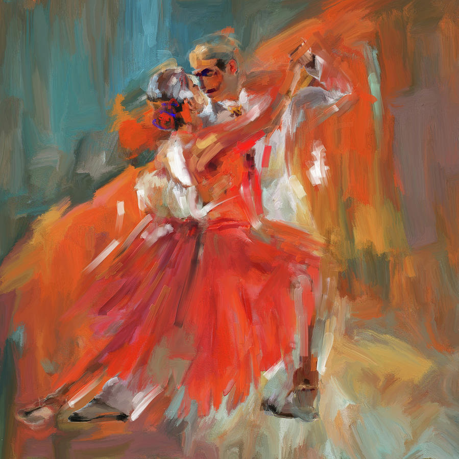 Flamenco Painting - Dancer 284 1 by Mawra Tahreem