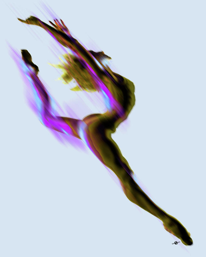 Dancer Digital manipulated photo With Paint Accents Painting by Tony Rubino