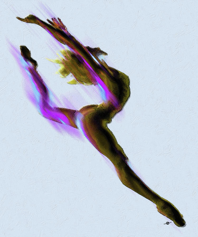 Dancer Impressionist Painting Acrylic Painting by Tony Rubino
