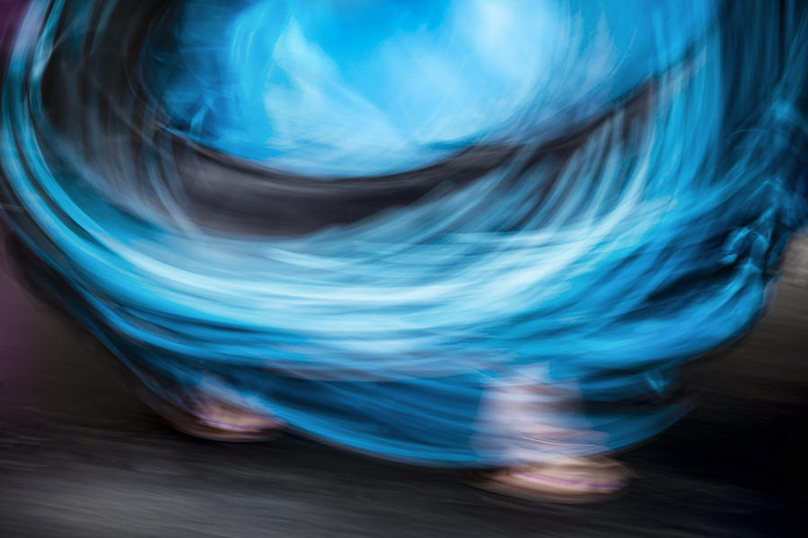 Dancer in Blue Photograph by Oscar Gutierrez