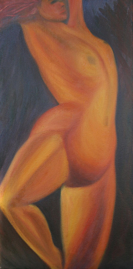 Dancer in Gold Painting by Stephen Degan