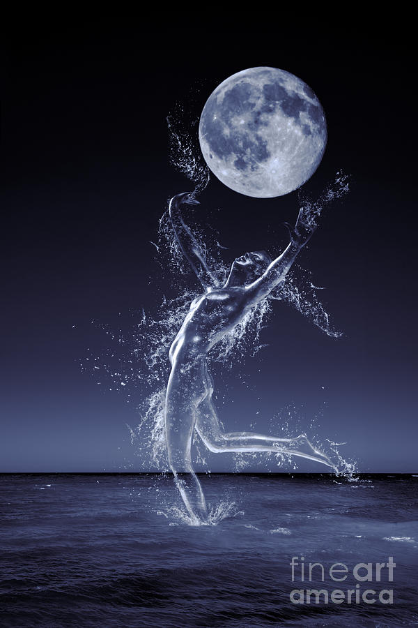 Nude Photograph - Dancer In Moonlight by Amanda Elwell
