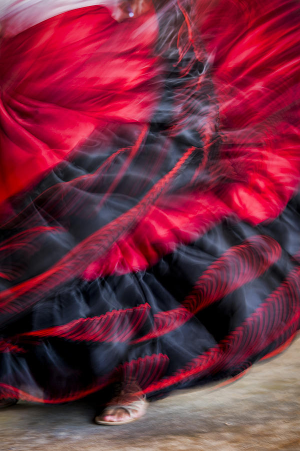 Dancer in Red Photograph by Oscar Gutierrez