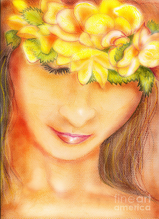 Hula Pastel - Dancer by Ruth Kongaika Hula Pastel - Dancer by Ruth Kongaika