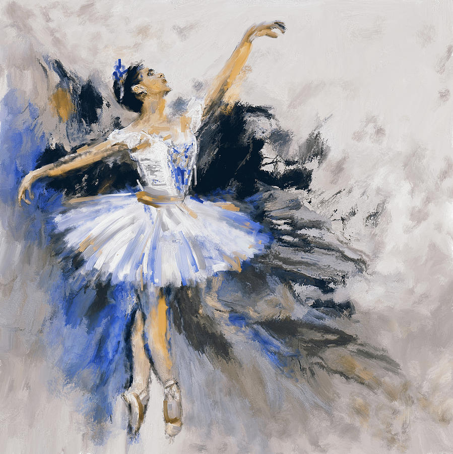 Ballerina Painting - Dancers 279 3 by Mawra Tahreem