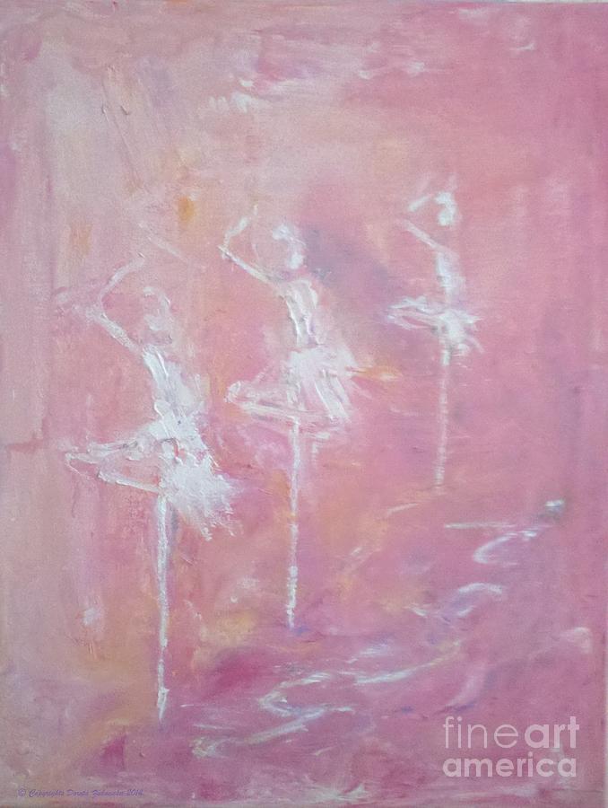Dancers In Pink Painting