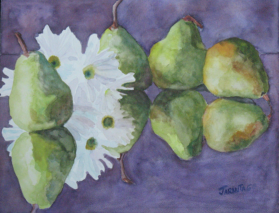 Dances With Pears Painting by Jenny Armitage