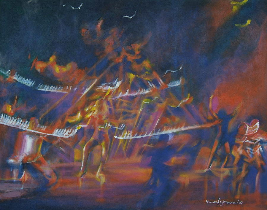 Music And Dance Painting - Dancin by Howard Stroman Music And Dance Painting - Dancin by Howard Stroman