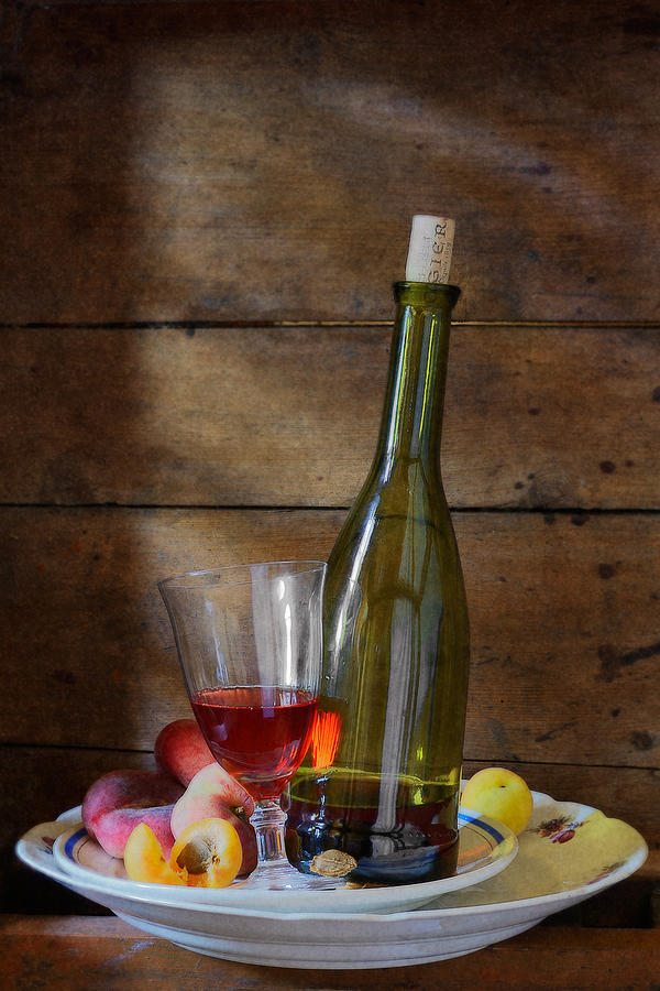 Fruit Photograph - Dancing Bottle of Wine by Nikolay Panov