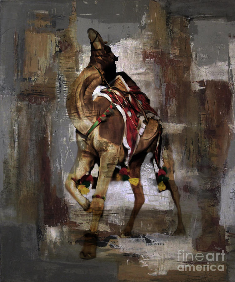 Camel Painting - Dancing Camel  by Gull G