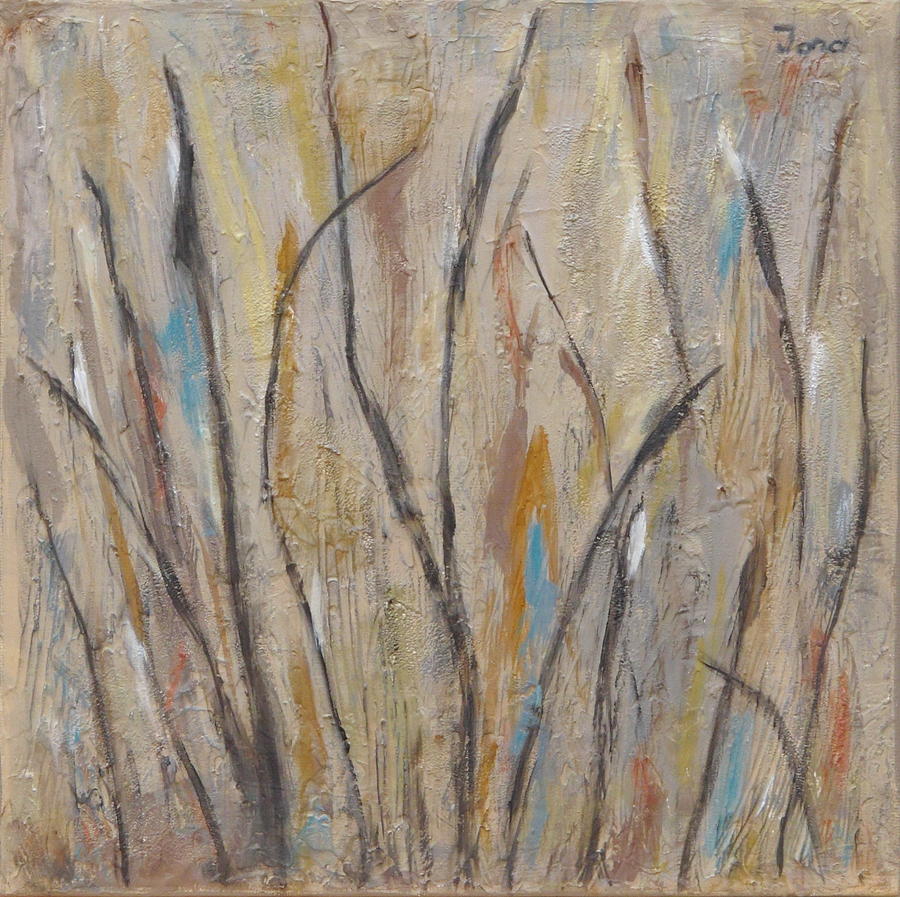 Dancing Cattails I Painting by Trish Toro