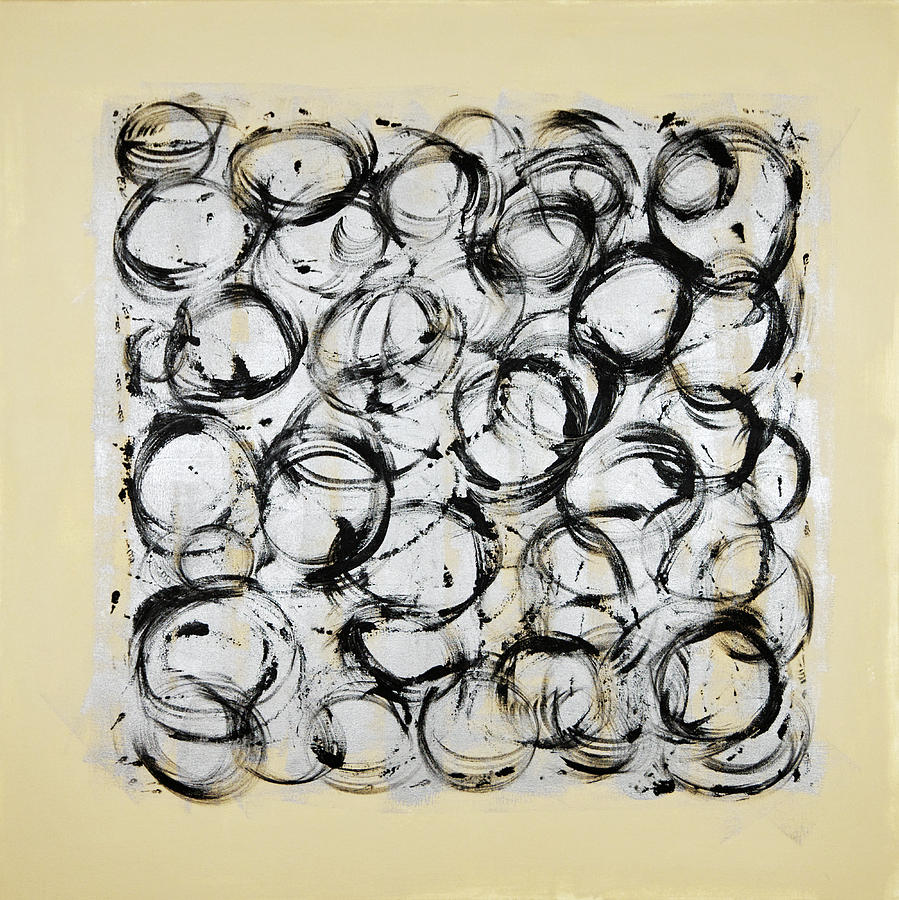 Circle Painting - Dancing Circles by Julie Niemela