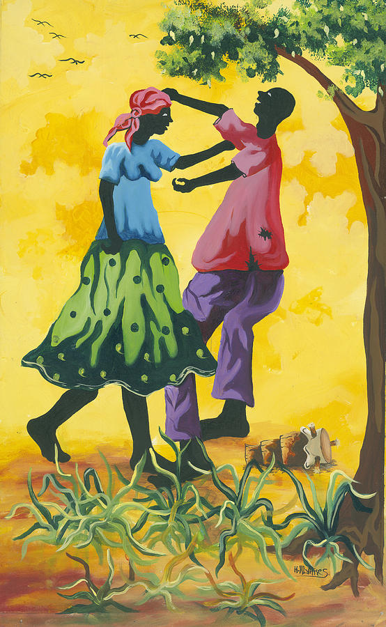 Haiti Painting - Dancing Couple by Herold Alvares