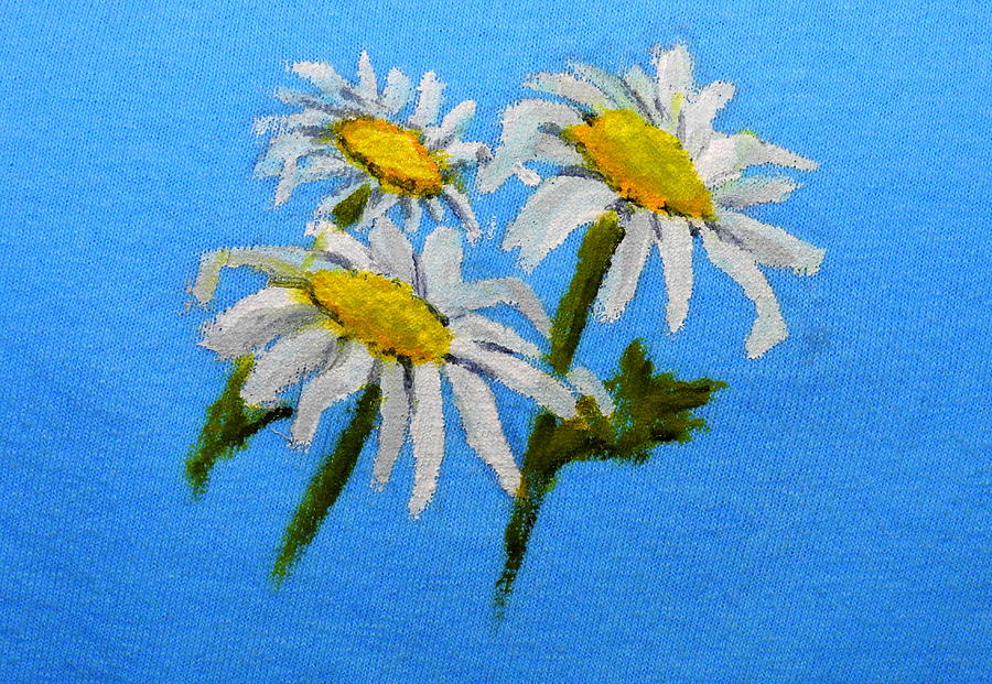 Dancing Daisies Painting by Betty-Anne McDonald