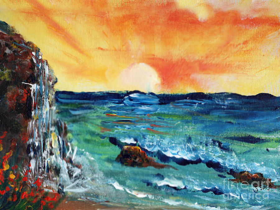 Seascape Painting by Sarabjit Singh