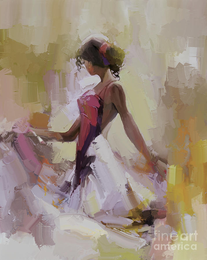 Dancing Female art 56h Painting by Gull G