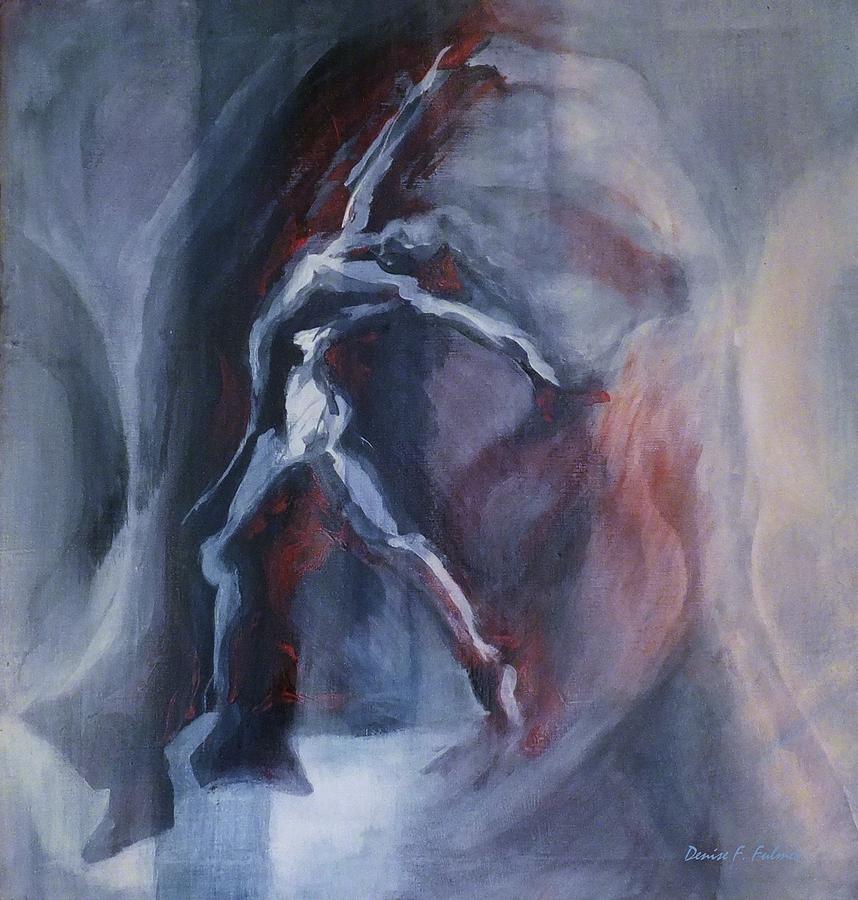 Dancing Figure Painting by Denise F Fulmer