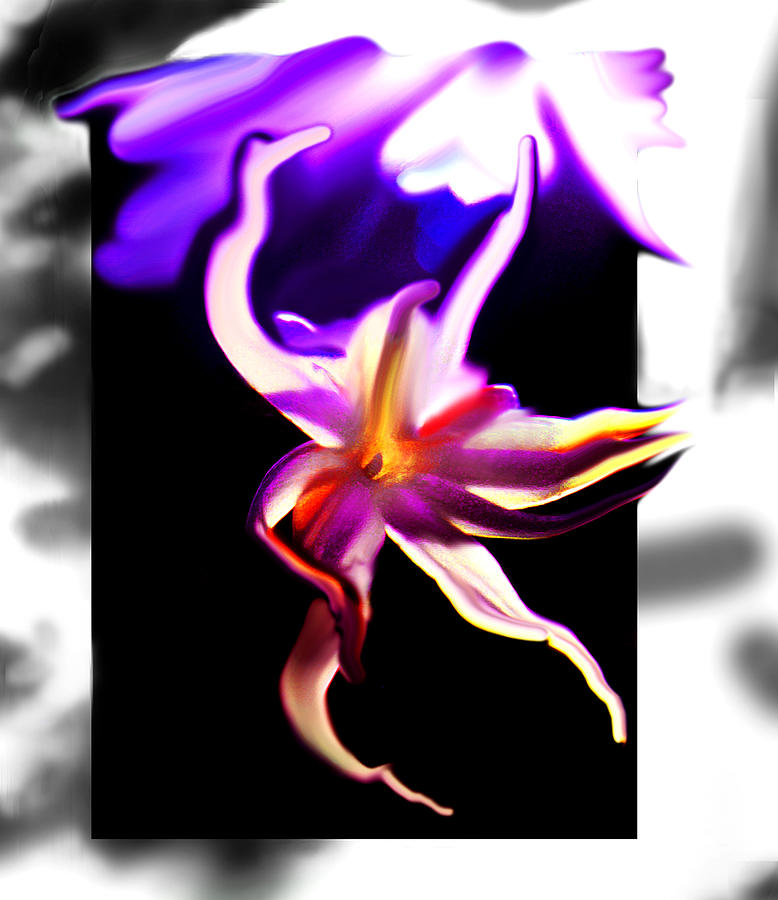 Flower Digital Art - Dancing Flower by Joe Hoover