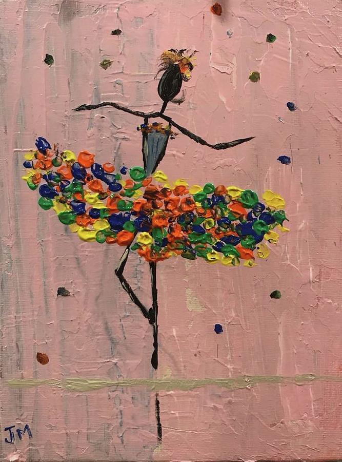 Dancing Girl Painting by Jim McCullaugh