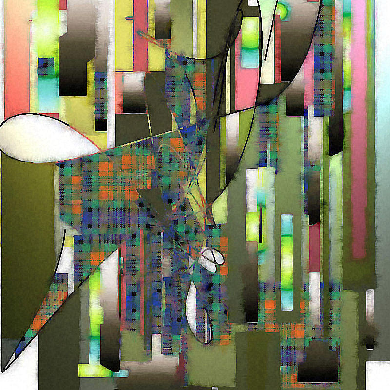 Abstract Digital Art - Dancing in Aquarelle by Ilona Burchard
